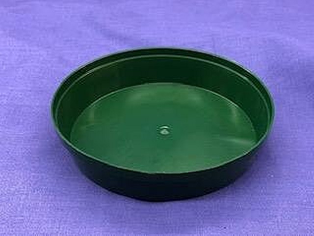 3" Green Saucer - Click Image to Close